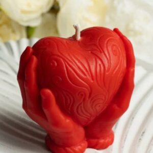 Heart shaped candle