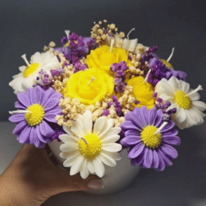 Floral Bouquet Candle Arrangement