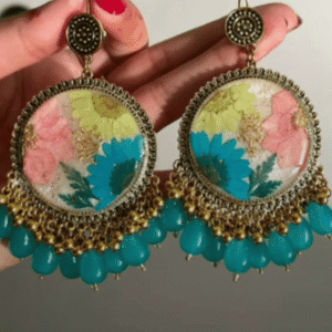 bohemian-style drop earrings