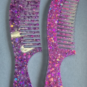 Glitter Resin Hair Combs