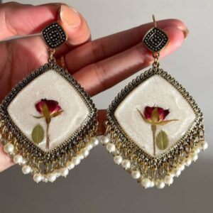 Resin aesthetic handmade jhumka